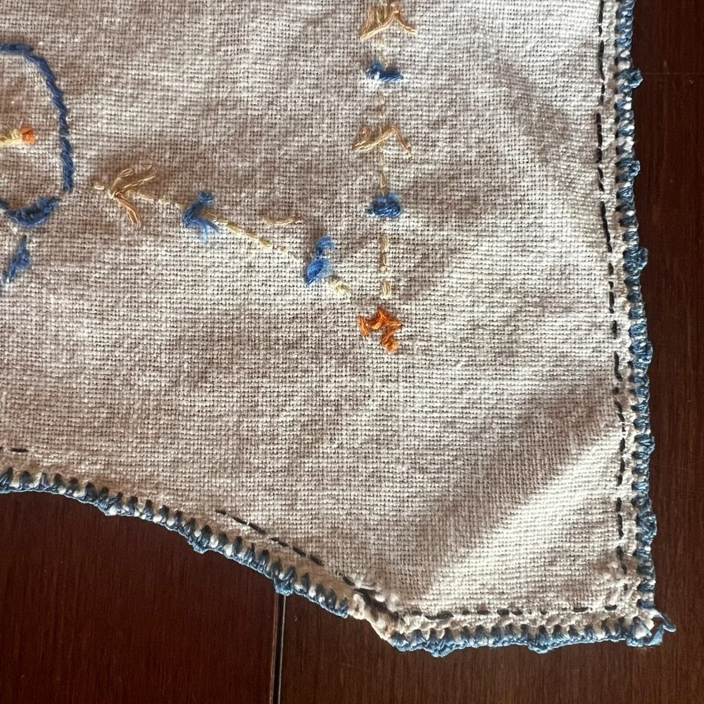 2 Vintage Embroidered 30